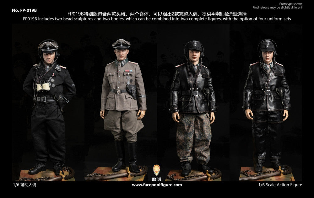 Preventa Figura Michael Wittmann (Special Edition) (2 figuras completas) - Panzer Ace marca Facepool FP019B escala 1/6