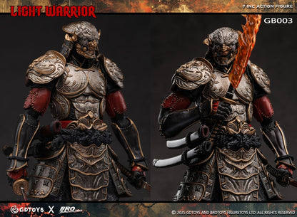 Preventa Figura Light Warrior (Deluxe version) marca GDtoys x Brotoys GB003 escala pequeña 1/12