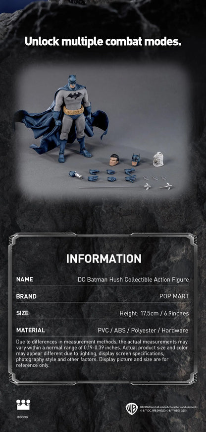 Preventa Figura BATMAN HUSH marca POP MART x Gong Studio escala 1/12