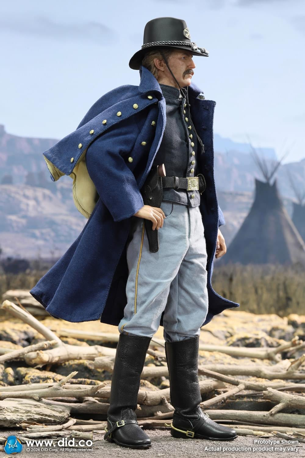 Preventa Figura Union Army Lieutenant John Dunbar - U.S. Civil War marca DID NS80175 escala 1/6