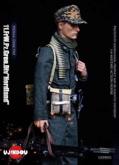 Preventa Figura WWII 11.FrW.Pz.Gren.Div "Nordland" - Vistula- Oder 1945 marca Ujindou UD9051 escala 1/6