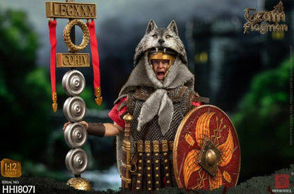 Pedido Figura Roman Team Flagman Bearer - Imperial Legion marca HHModel HH18071 escala pequeña 1/12