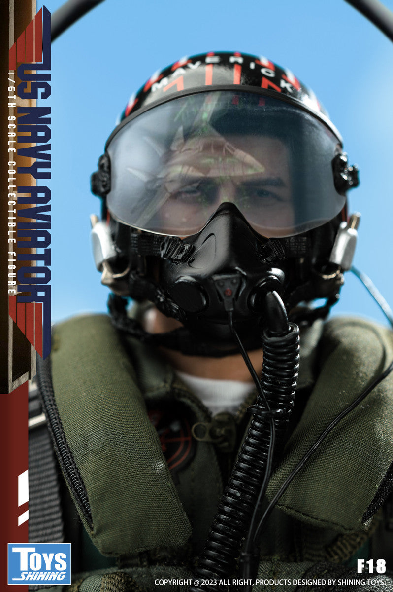 Preventa Figura US Navy Aviator (uniform version) marca Shining Toys F18 escala 1/6