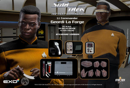 Preventa Figura Lt. Commander Geordi La Forge (Standard version) - Star Trek: The Next Generation marca EXO-6 EXO-01-018S escala 1/6