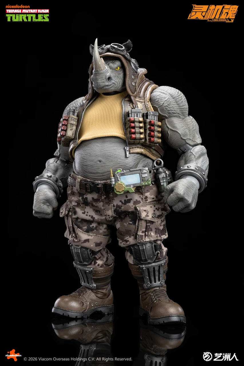 Preventa Figura Rocksteady - TMNT marca LINGJIHUN LJ004A escala 1/12