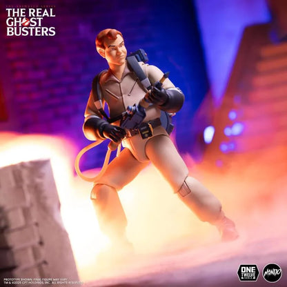 Preventa Figura Ray Stantz - The Real Ghostbusters marca Mondo escala pequeña 1/12
