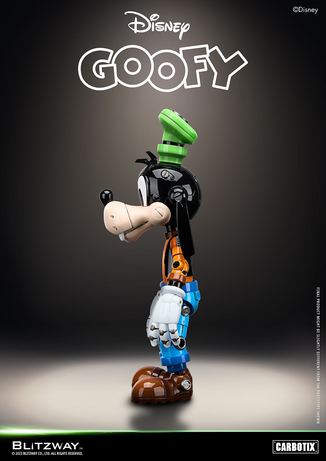 Preventa Figura Goofy (DIECAST) - Disney Carbotix Series marca Blitzway BW-CA-10504 (20.7 cm)