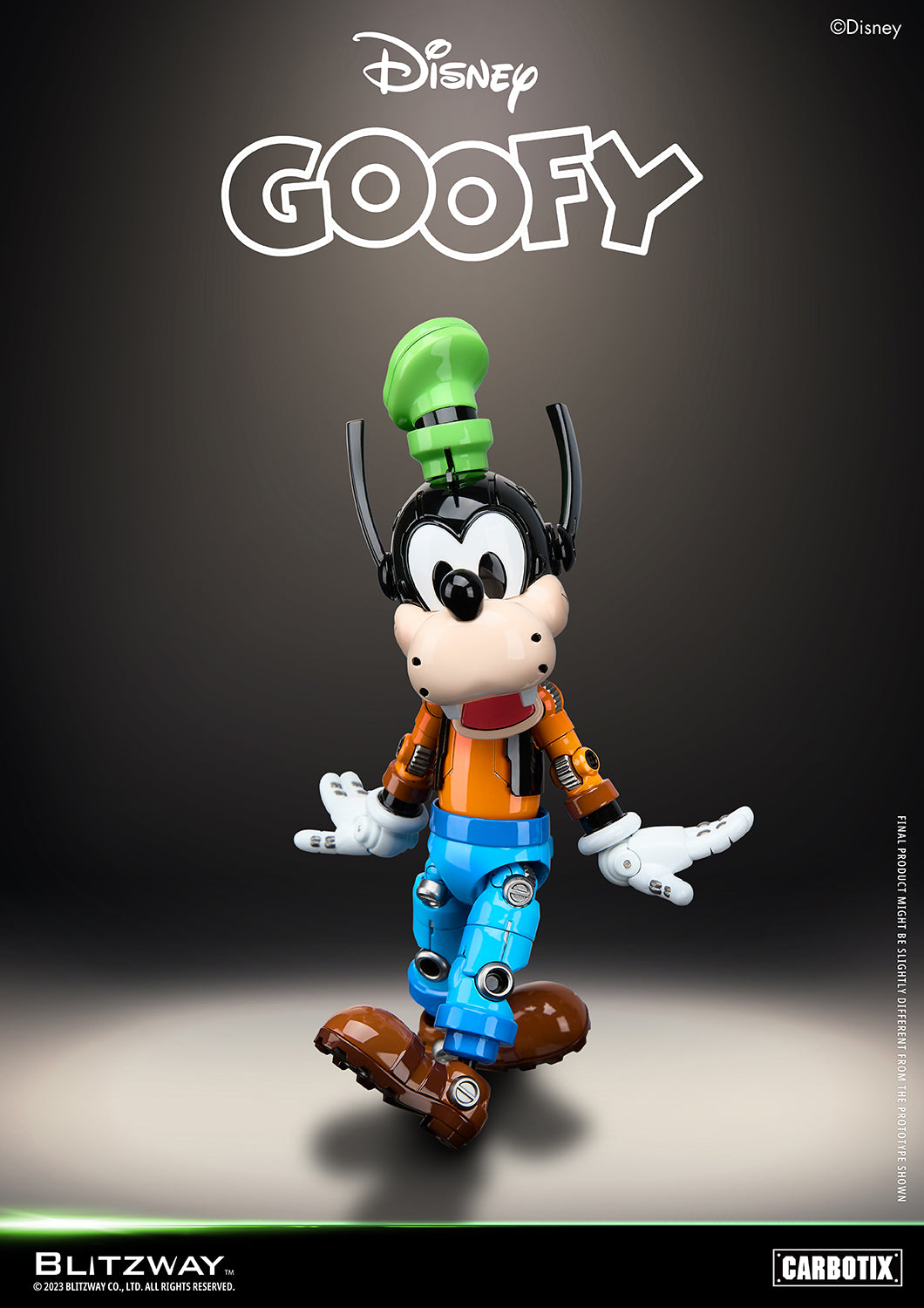 Preventa Figura Goofy (DIECAST) - Disney Carbotix Series marca Blitzway BW-CA-10504 (20.7 cm)