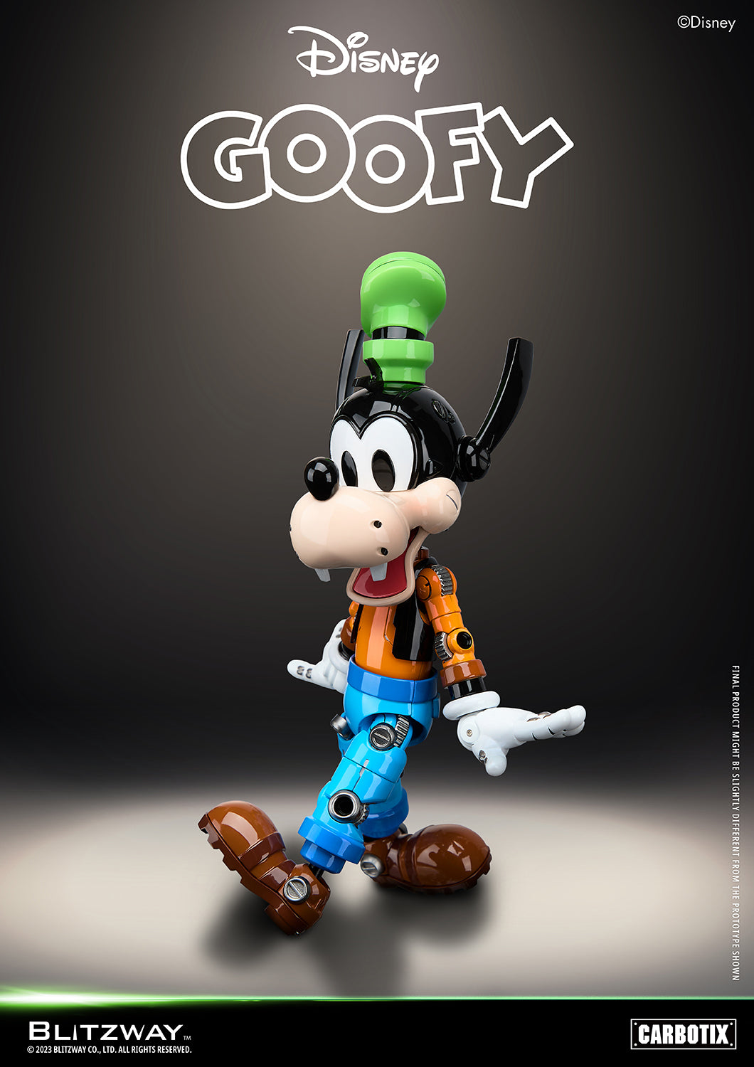 Preventa Figura Goofy (DIECAST) - Disney Carbotix Series marca Blitzway BW-CA-10504 sin escala 1/6 (20.7 cm)