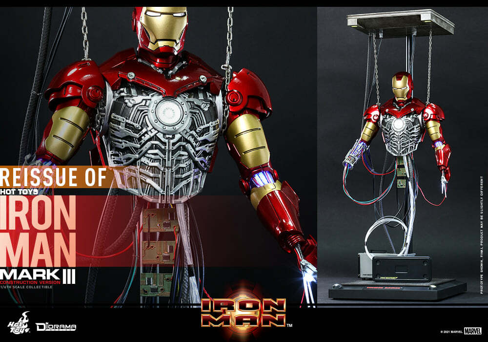 Pedido Diorama Iron Man Mark III (Construction Version) marca Hot Toys DS003 escala 1/6 (Relanzamiento)
