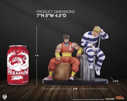 Preventa Set Estatuas Cody & Guy - Street Jam - Street Fighter marca PCS Collectibles escala 1/10