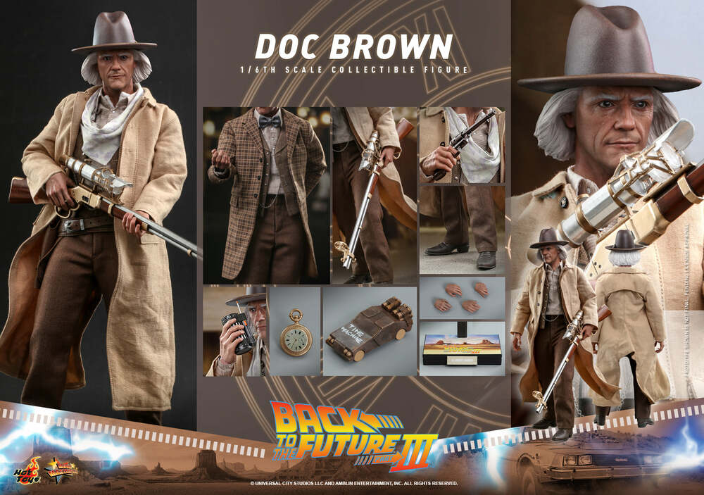 Pedido Figura Doc Brown - Back to the Future Part III marca Hot Toys MMS617 escala 1/6