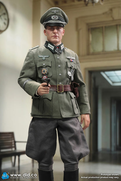 Preventa Figura Officer Otto Remer - WWII German Wehrmacht marca DID D80194 escala 1/6