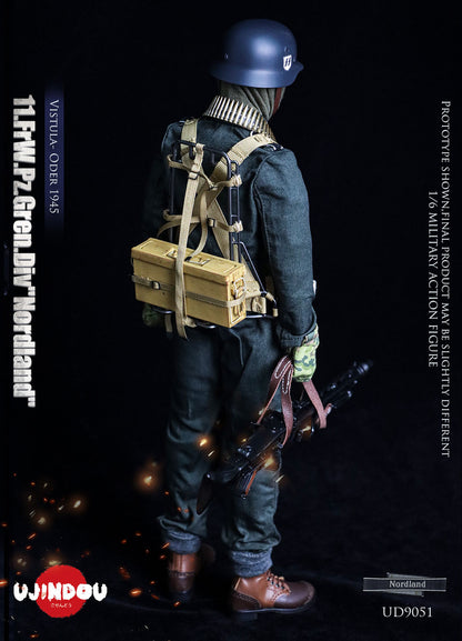 Preventa Figura WWII 11.FrW.Pz.Gren.Div "Nordland" - Vistula- Oder 1945 marca Ujindou UD9051 escala 1/6