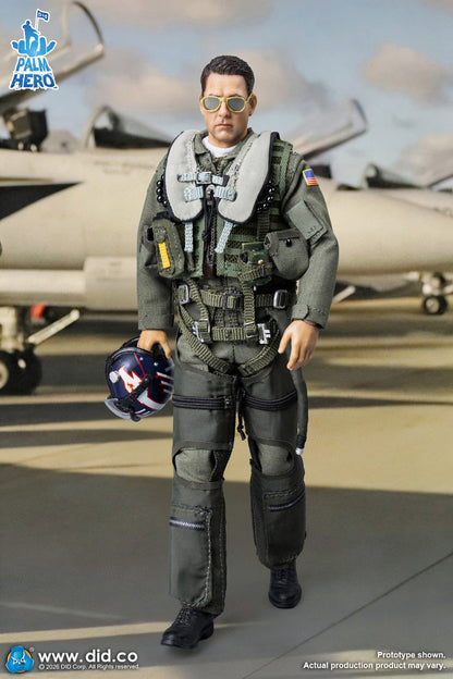 Pedido Figura Captain Mitchell - US Navy 18E Pilot marca DID XM80031 escala 1/12