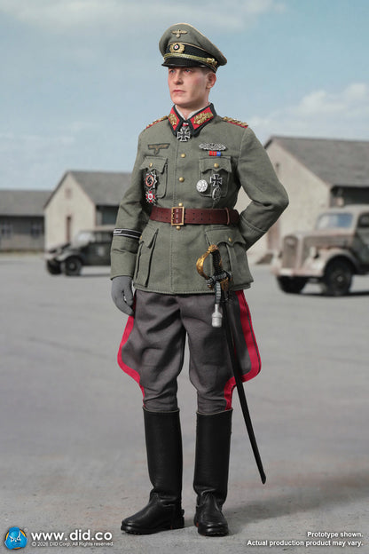 Preventa Figura Officer Otto Remer - WWII German Wehrmacht marca DID D80194 escala 1/6