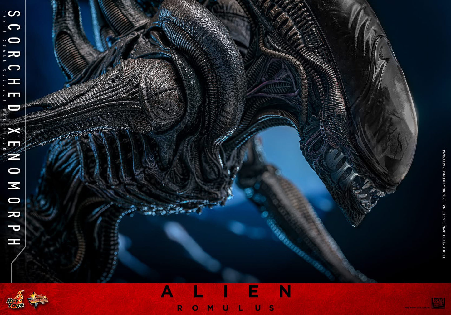 Preventa Figura Scorched Xenomorph - Alien: Romulus marca Hot Toys MMS784 escala 1/6