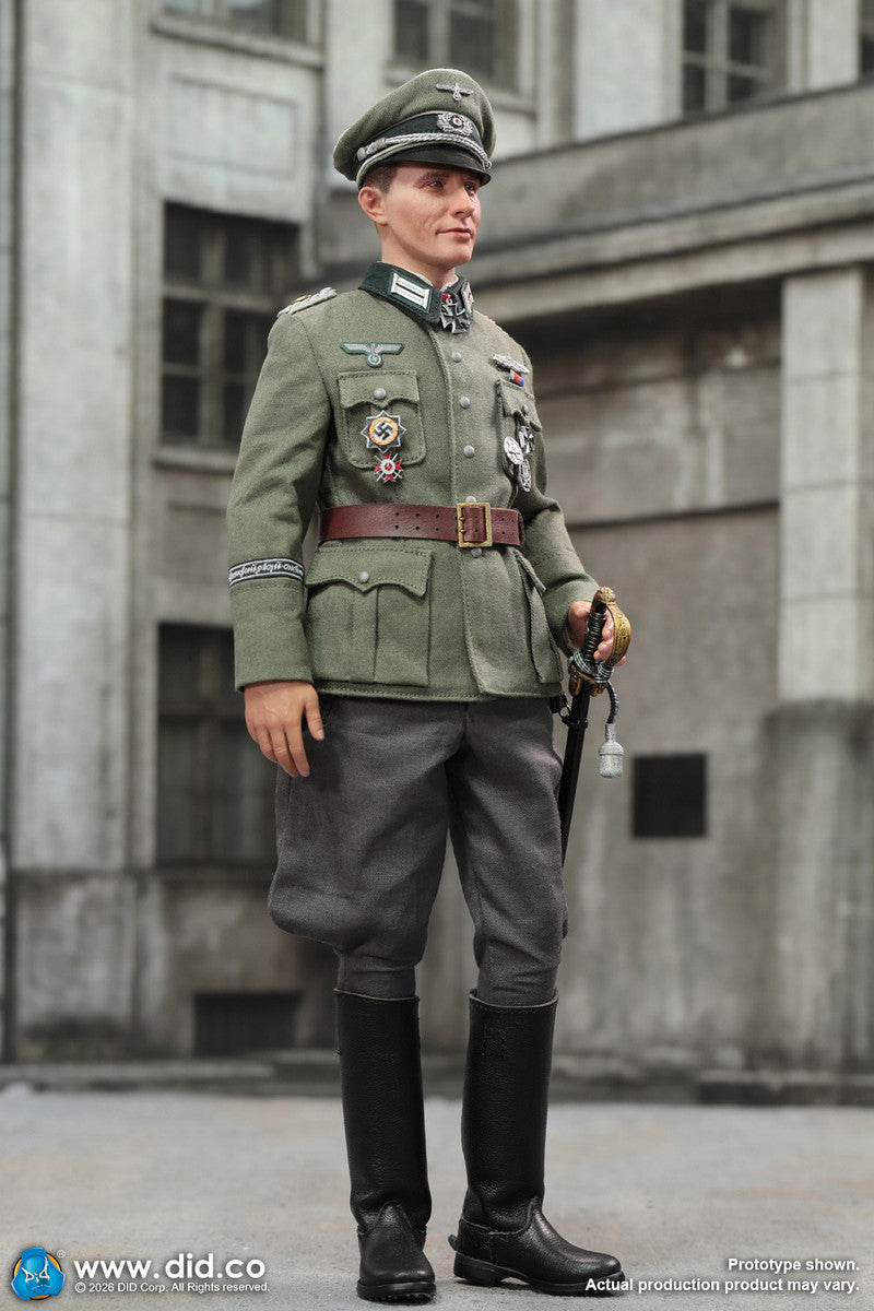 Preventa Figura Officer Otto Remer - WWII German Wehrmacht marca DID D80194 escala 1/6