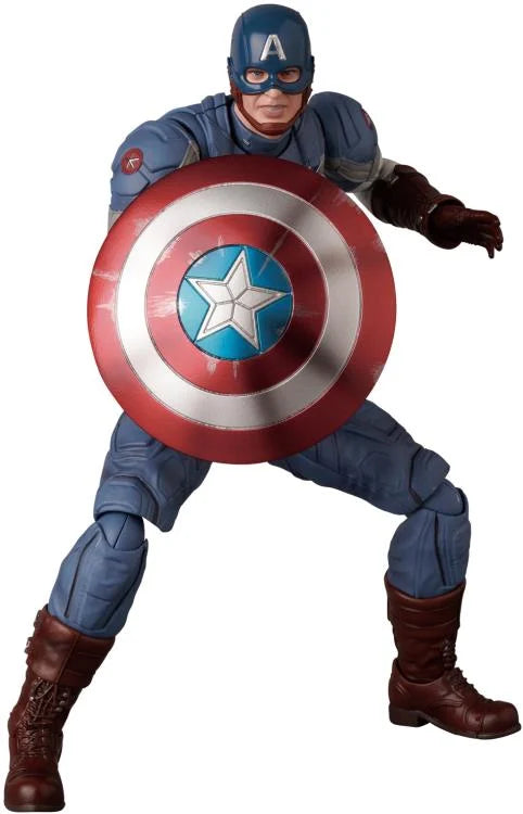 Preventa Figura Capitán América (Classic Suit) - Captain America: The Winter Soldier - MAFEX marca Medicom Toy No.220 escala pequeña 1/12