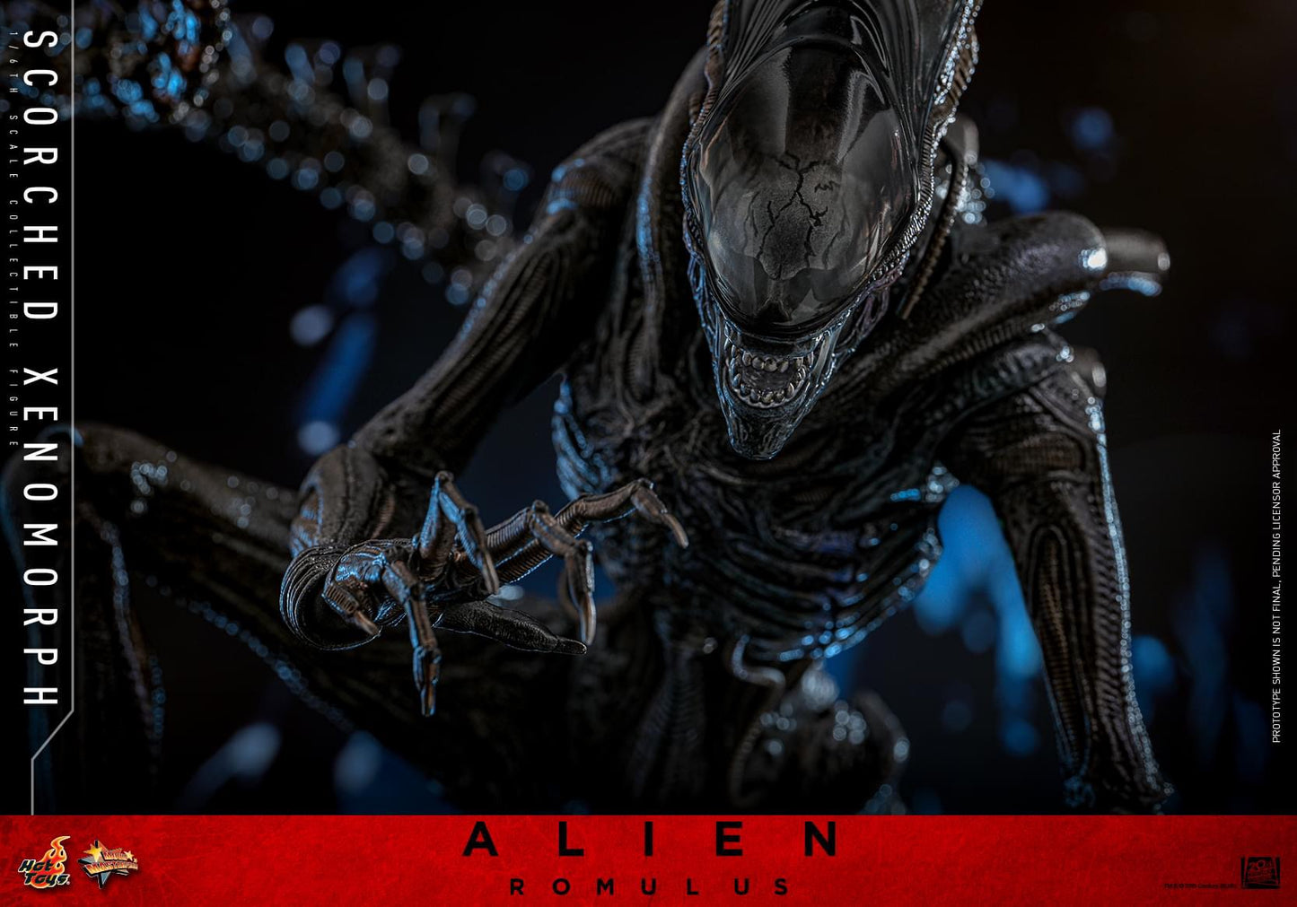 Preventa Figura Scorched Xenomorph - Alien: Romulus marca Hot Toys MMS784 escala 1/6