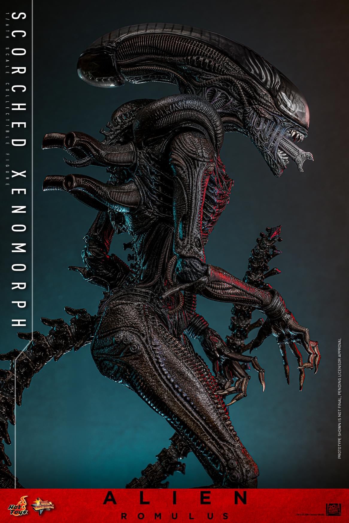 Preventa Figura Scorched Xenomorph - Alien: Romulus marca Hot Toys MMS784 escala 1/6