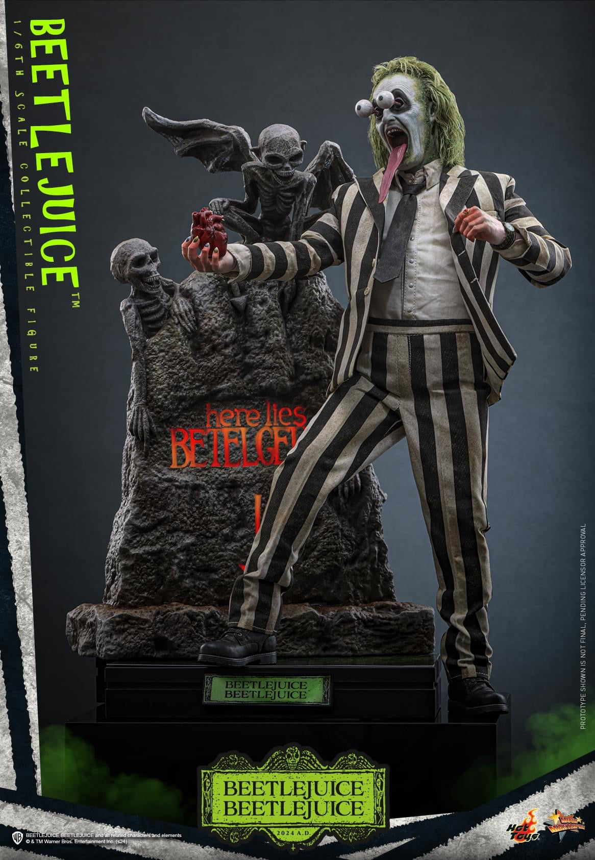 Preventa Figura Beetlejuice marca Hot Toys MMS767 escala 1/6