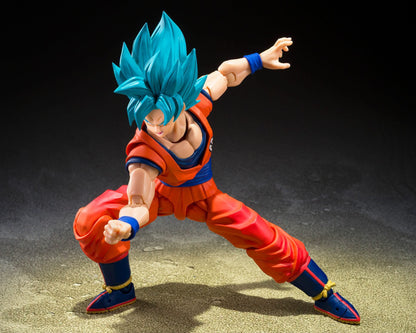 EN STOCK Figura SON GOKU - BLUE POWER TRANSCENDING LIMITS - S.H.Figuarts marca Bandai Namco escala 1/12