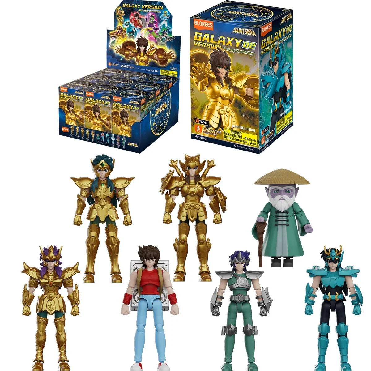 EN STOCK Figuras Saint Seiya - The Legacy of the Gold Saints - Galaxy Version Vol. 2 - Model Kit Marca Blokees