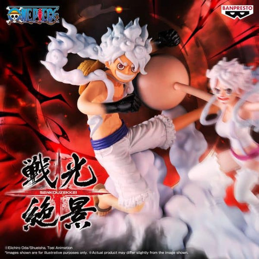 EN STOCK Estatua MONKEY D. LUFFY - SENKOZEKKEI - ONE PIECE - Banpresto marca Bandai Namco