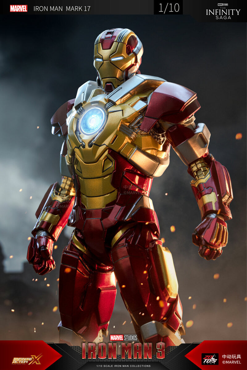 Preventa Figura Iron Man Mark 17 - Avengers The Infinity Saga marca ZD Toys escala pequeña 1/10 (18 cm)