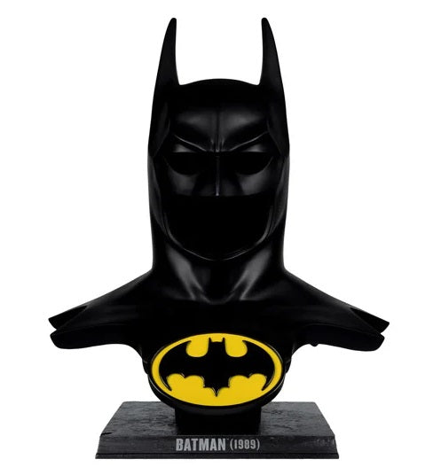 Preventa Cowl / Capucha de Batman - Batman (1989) - Replica marca Mcfarlane Toys escala real 1/1 (62.23 cm)