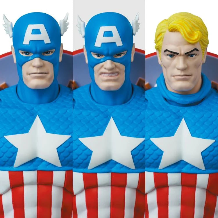 Preventa Figura Capitán América (Comic version) - Marvel Comics - MAFEX marca Medicom Toy No.217 escala pequeña 1/12