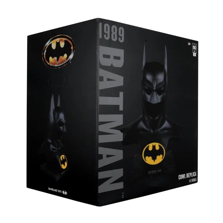 Preventa Cowl / Capucha de Batman - Batman (1989) - Replica marca Mcfarlane Toys escala real 1/1 (62.23 cm)