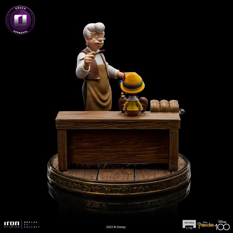 Preventa Estatua Geppetto & Pinocchio - Disney 100th anniversary - Limited Edition marca Iron Studios escala de arte 1/10