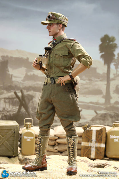 Preventa Figura Ishaan & Panzer Commander (2 cabezas 1 cuerpo) - Stauffenberg - WWII German Africa Corps Supply Duty marca DID V80185 escala 1/6