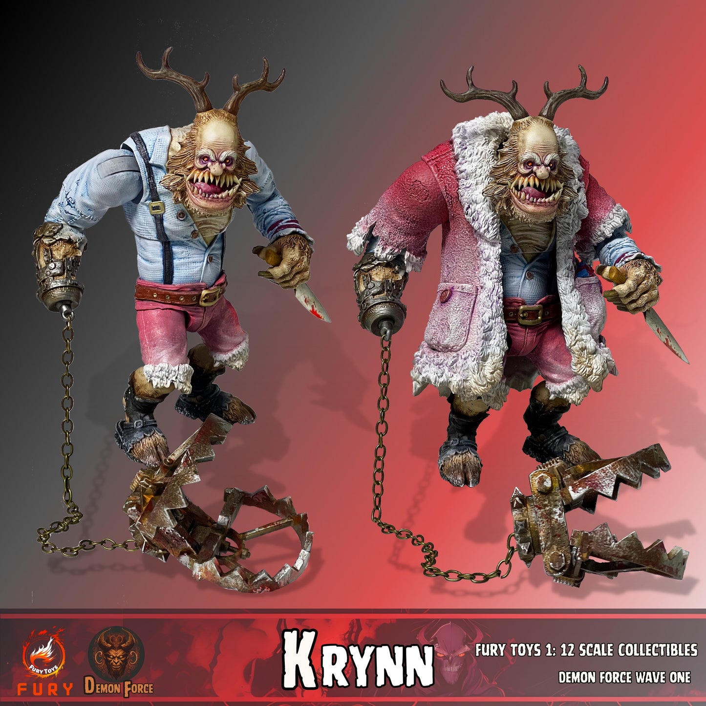 Pedido Figuras Brothers Kraden & Krynn - Demon Force Wave One (Set de 2 figuras + bonus) marca Fury Toys FDF001 FDF002 escala pequeña 1/12