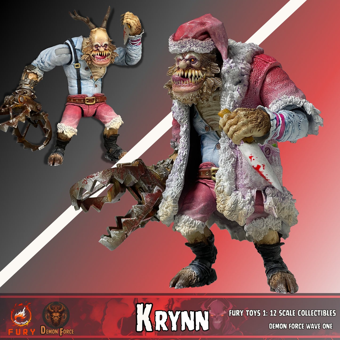 Preventa Figuras Brothers Kraden & Krynn - Demon Force Wave One (Set de 2 figuras + bonus) marca Fury Toys FDF001 FDF002 escala pequeña 1/12