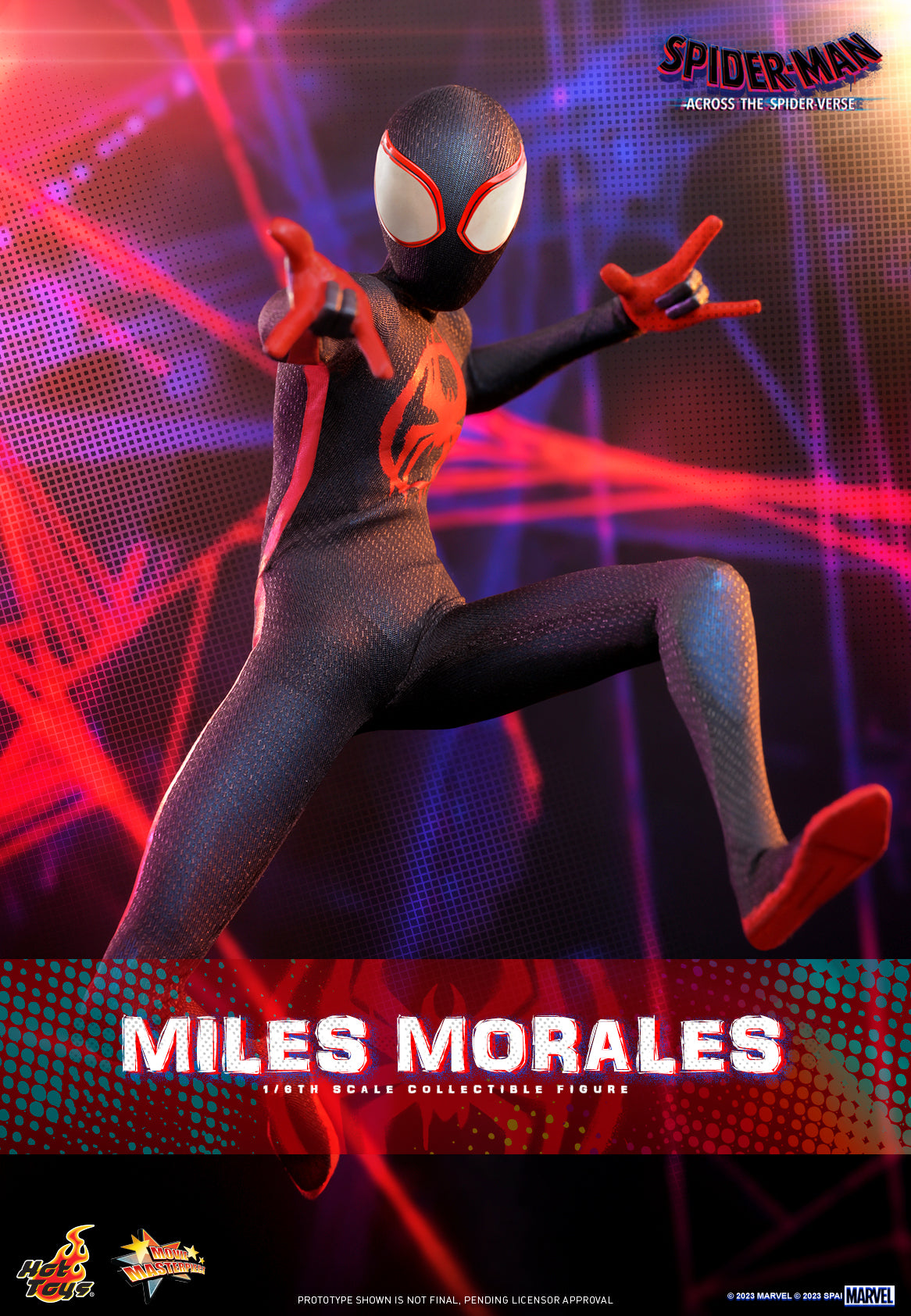 Preventa Figura Miles Morales - Spider-Man: Across the Spider-Verse marca Hot Toys MMS710 escala 1/6