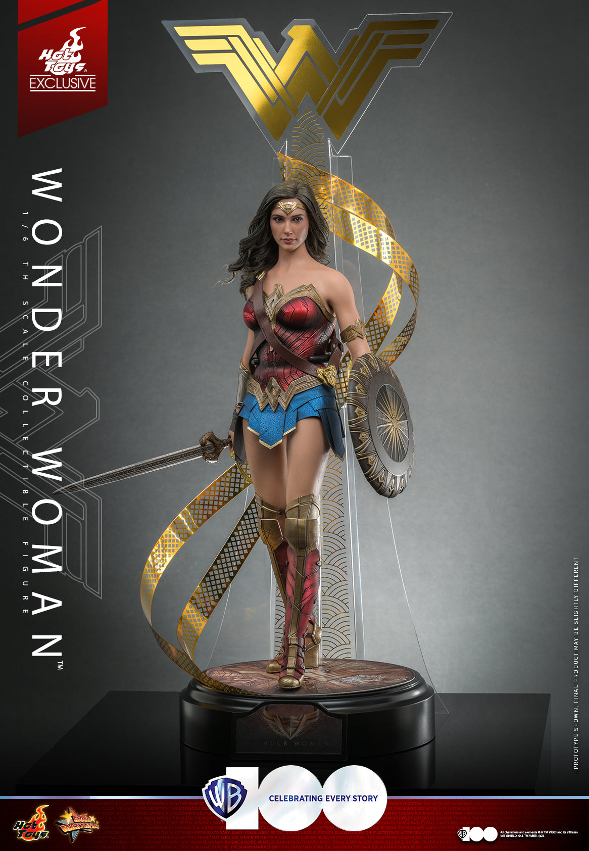 Preventa Figura WB100 WONDER WOMAN (EXCLUSIVA) marca Hot Toys MMS698 escala 1/6 (SOLO 7 DIAS DE PREVENTA)