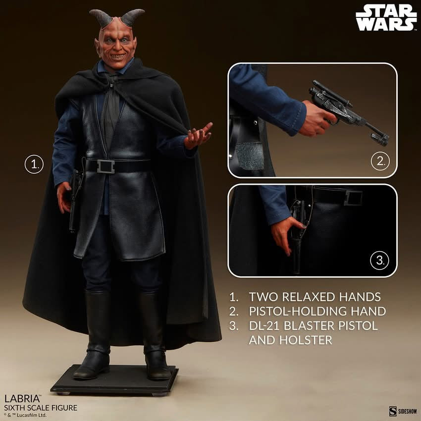 Preventa Figura Labria™ - Scum & Villainy - Star Wars: Episodio IV Una Nueva Esperanza ™ marca Sideshow Collectibles  #100485 escala 1/6