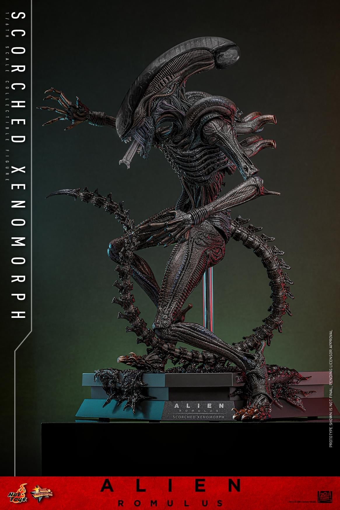 Preventa Figura Scorched Xenomorph - Alien: Romulus marca Hot Toys MMS784 escala 1/6