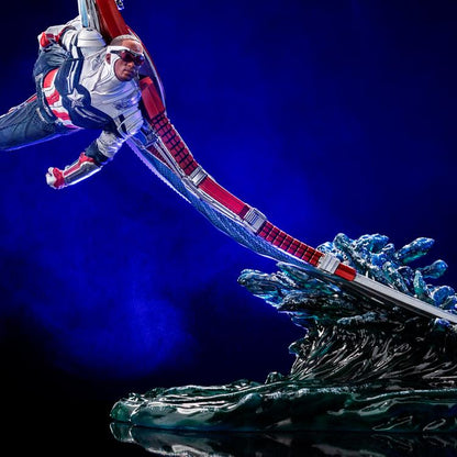 Pedido Estatua Captain America Sam Wilson - The Falcon and the Winter Soldier - Battle Diorama Series (BDS) marca Iron Studios escala de arte 1/10