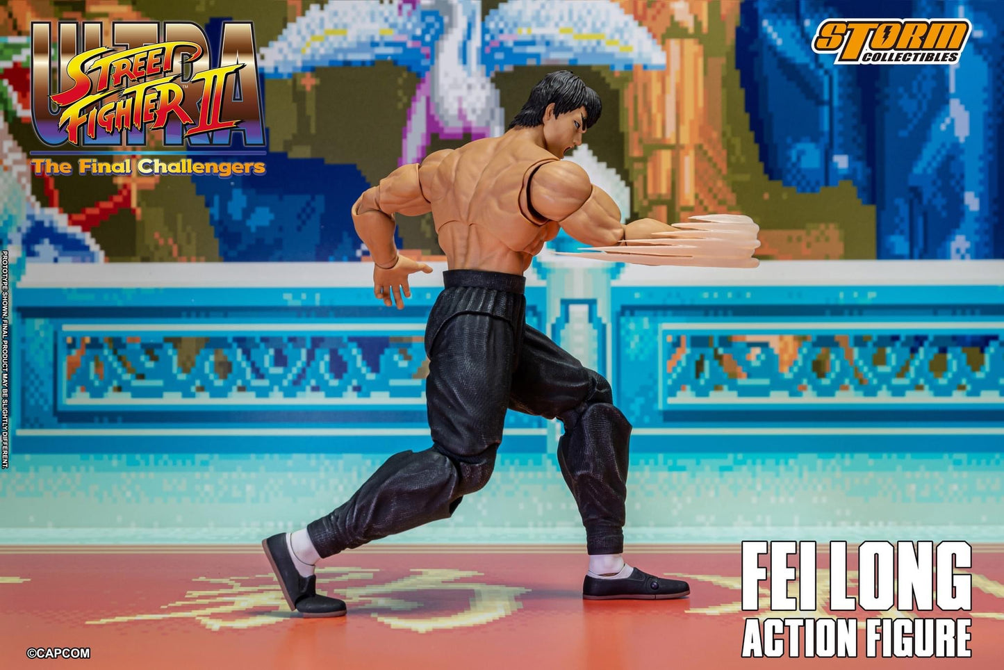 Preventa Figura Fei Long - Ultra Street Fighter II: The Final Challengers marca Storm Collectibles escala pequeña 1/12