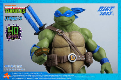 Preventa Figura TMNT LEONARDO - 40th Anniversary Edition marca BigFToys BIGF-001 escala 1/6