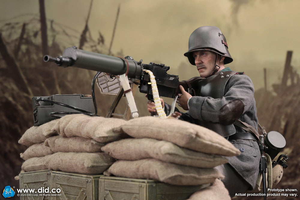 Preventa Figura Arthur - WWI German MG08 Machine Gunner marca DID D11015 escala 1/6