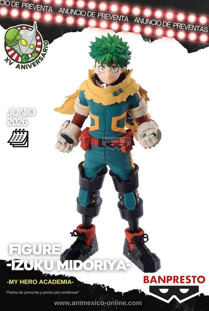 EN STOCK Estatua Izuku Midoriya - My Hero Academia - Banpresto marca Bandai Namco