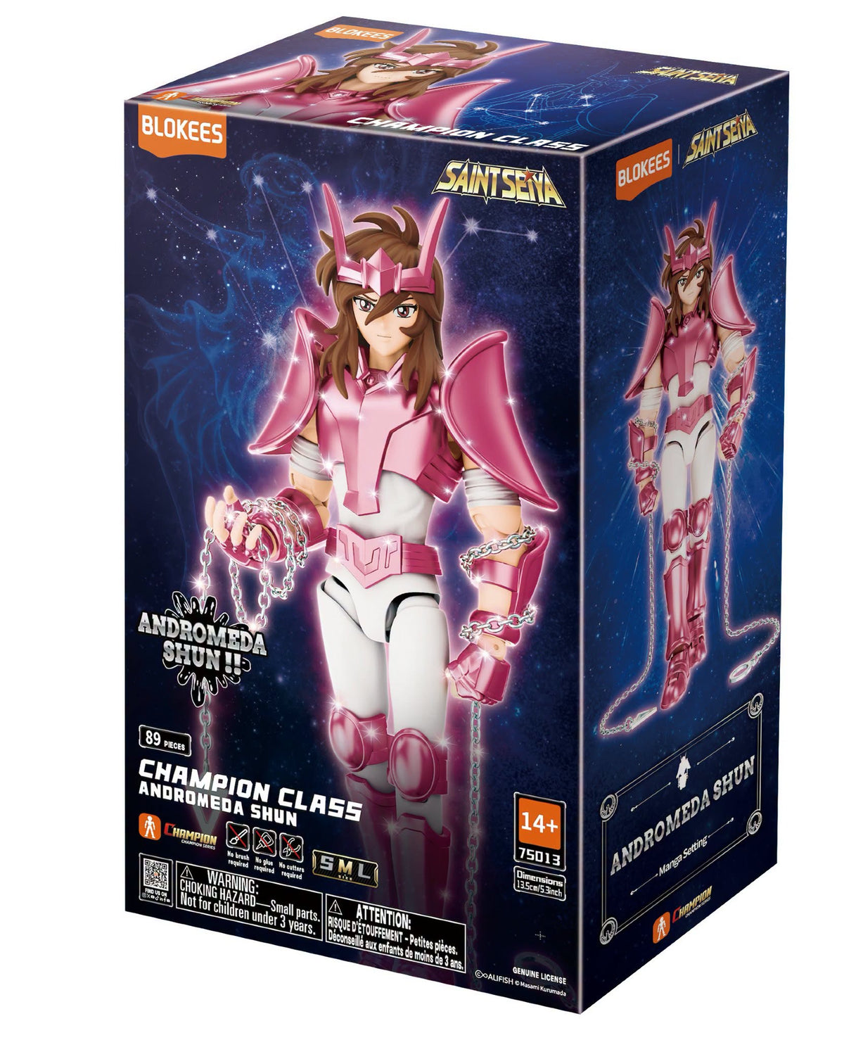 EN STOCK Andromeda Shun - Saint Seiya - Champion Class 14 - Model Kit marca Blokees (13.5 cm)
