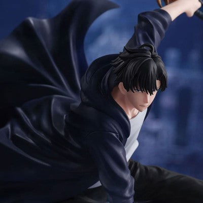 EN STOCK Estatua Sung Jinwoo - Solo Leveling - Espresto Excite Motions Vol.1 marca Bandai Namco (21 cm)