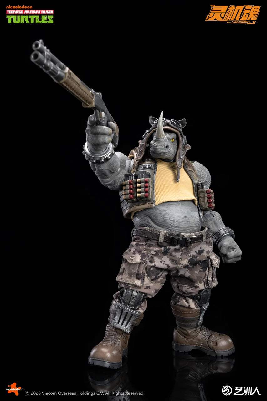 Preventa Figura Rocksteady - TMNT marca LINGJIHUN LJ004A escala 1/12