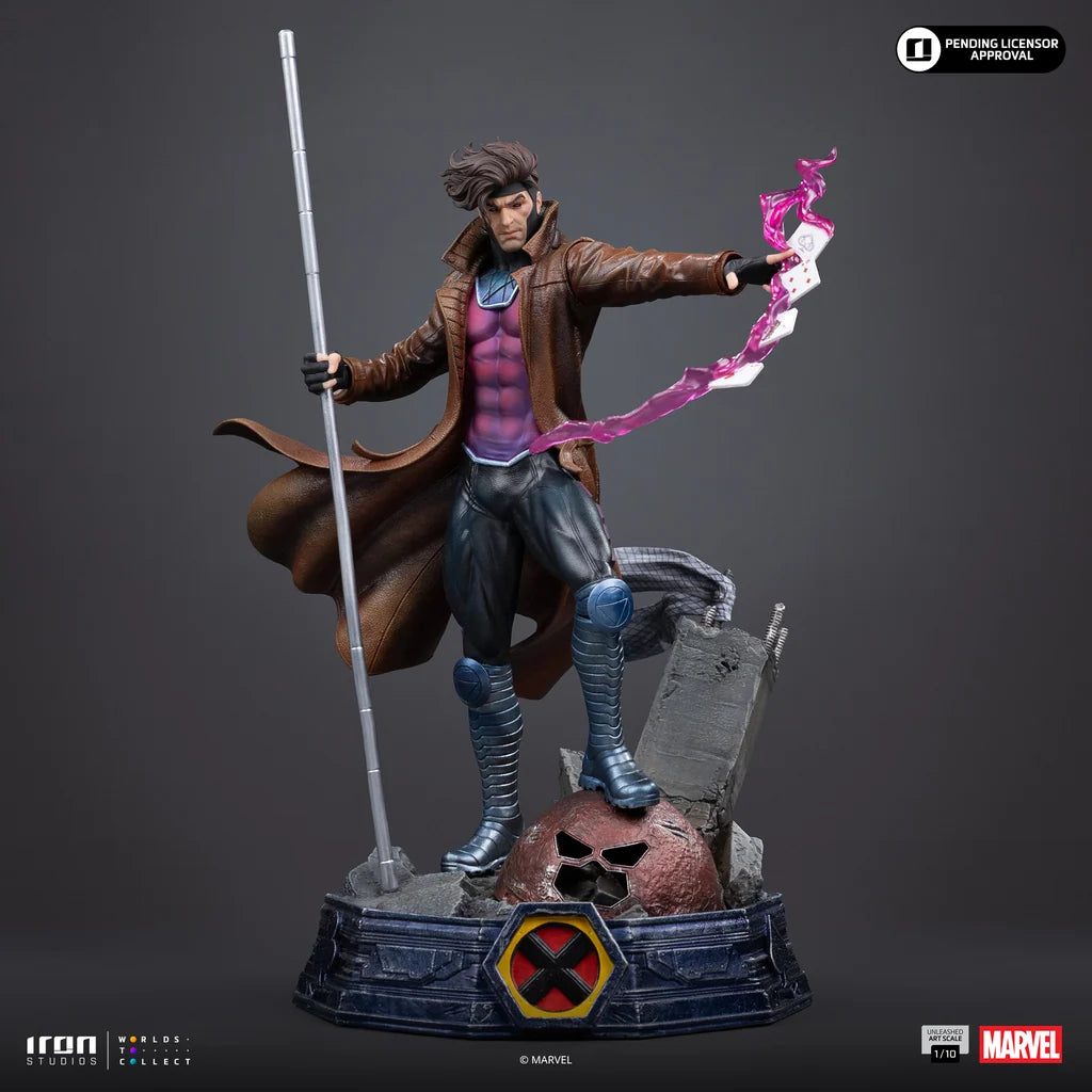 Preventa Estatua Gambit Unleashed - X-Men marca Iron Studios escala de arte 1/10